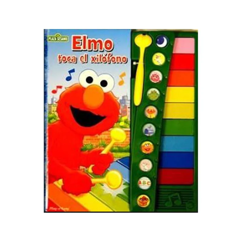 elmo toca el xilofono