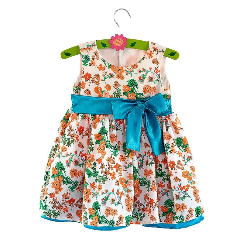 estampado naranja con verde mono azul