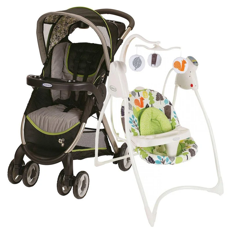 coche faf surrey columpio loving hug bear trail graco