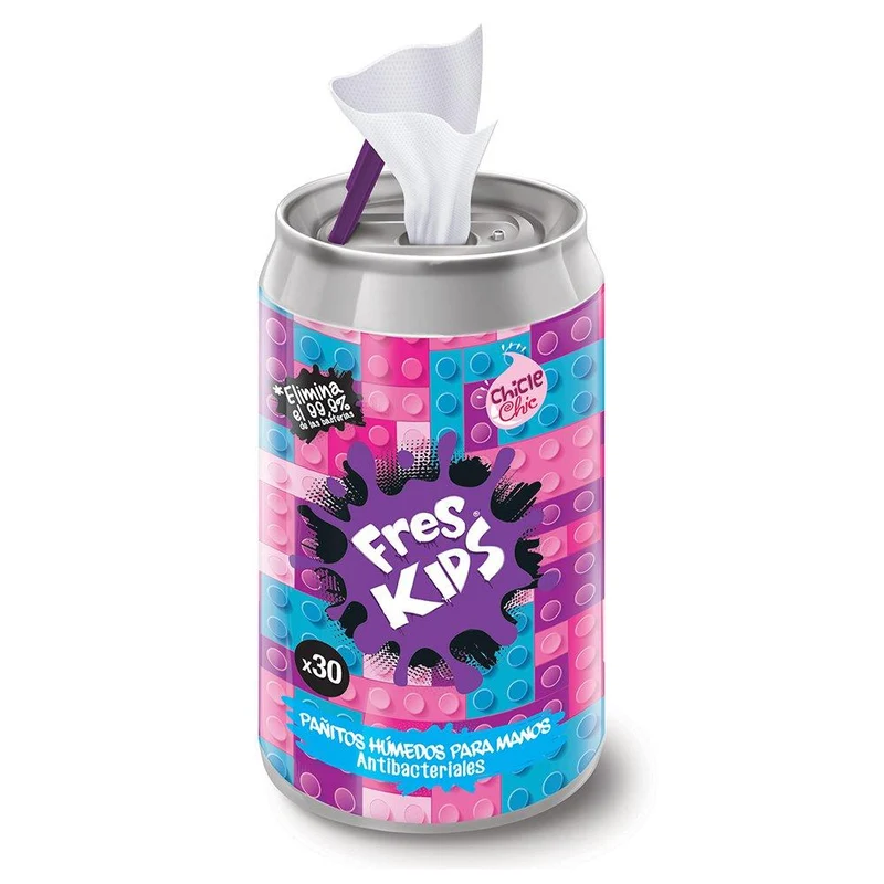 toallitas antibacteriales freshkids lata nina x90 rompecabezas color