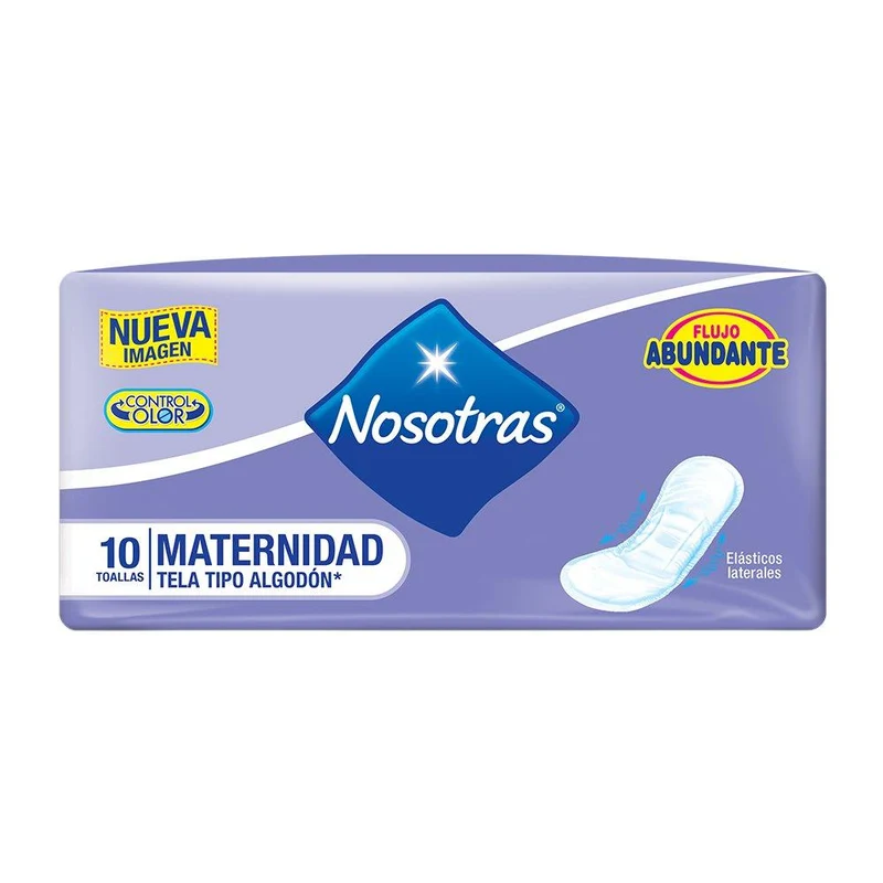 toallas maternidad tela x10 nosotras