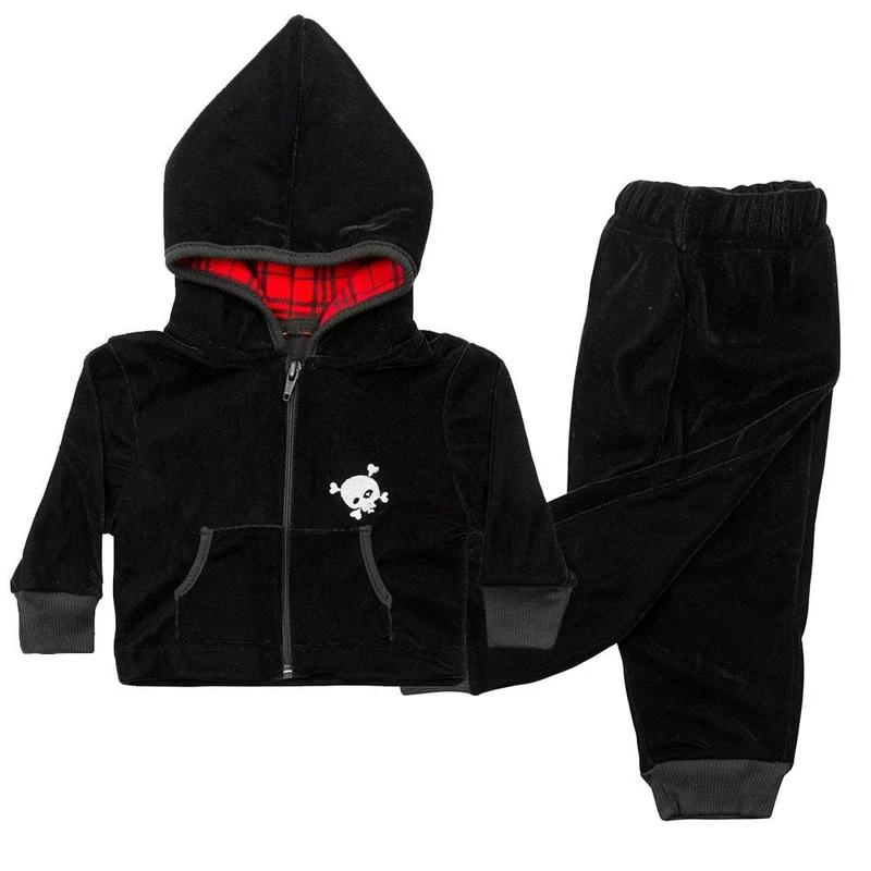 sudadera calavera negra 3 6m