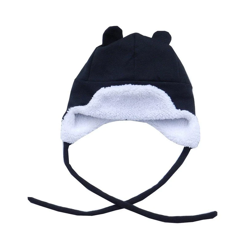 gorro osito negro blanco 44 cm rumpumpel