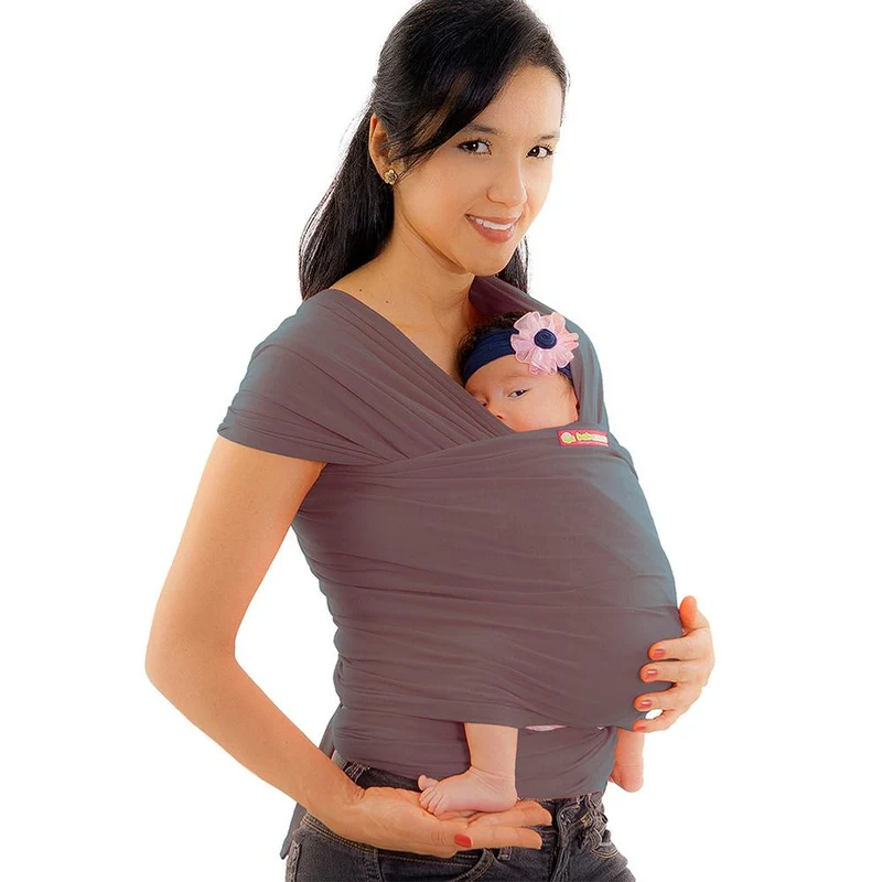 portabebe fular elastico gris