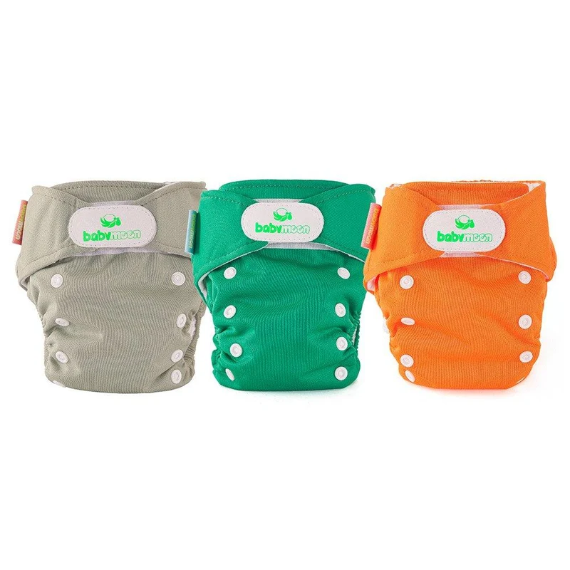 pack x3 panales ecobabymoon unitono beige verde y naranja
