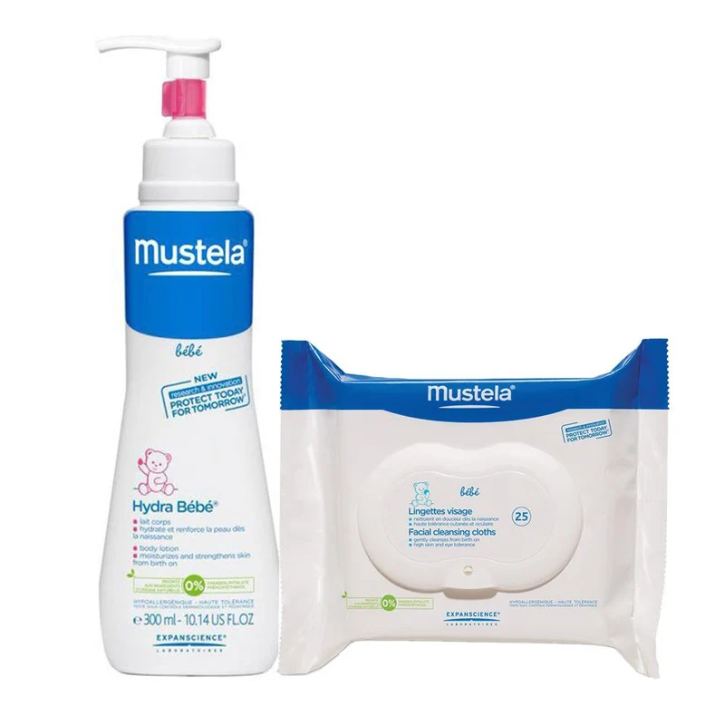 hydra bebe leche hidratante pieles normales para el cuerpo 300ml toallitas limpiadoras para la cara x25