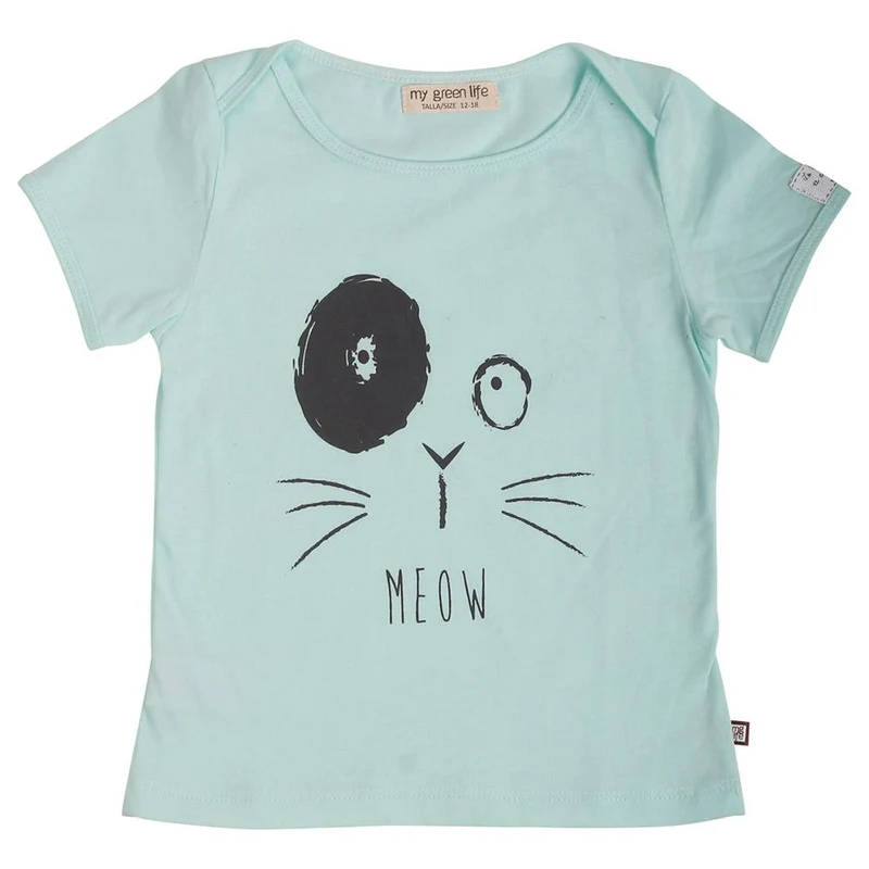 camiseta gatico parche