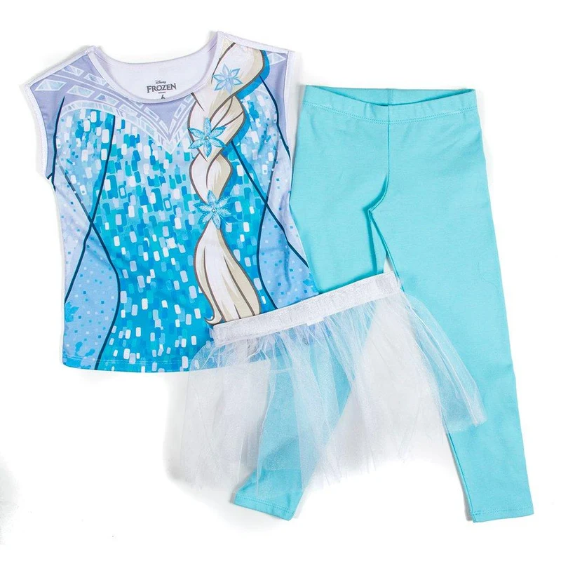 pijama falda nina frozen blanco 8