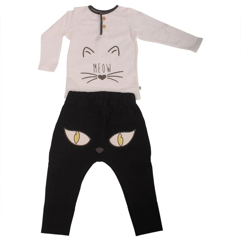 conjunto meow negro 12 18
