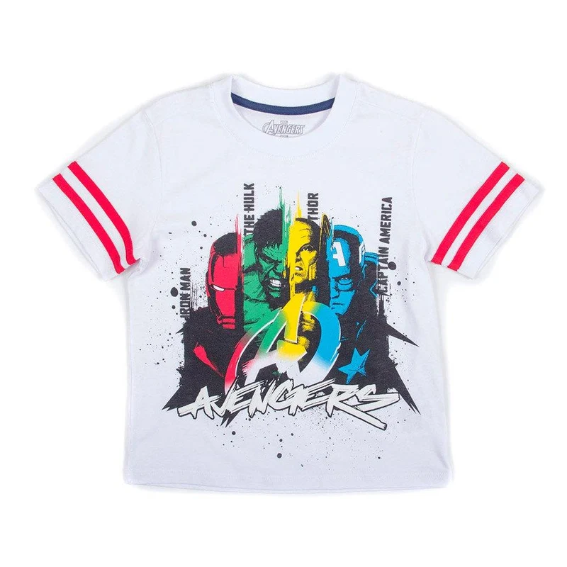 camiseta nino avengers blanco 8