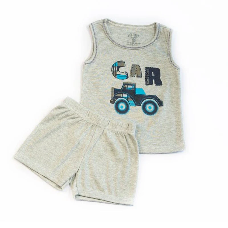 conjunto bebe short manga sisa 12 18 gris jaspe