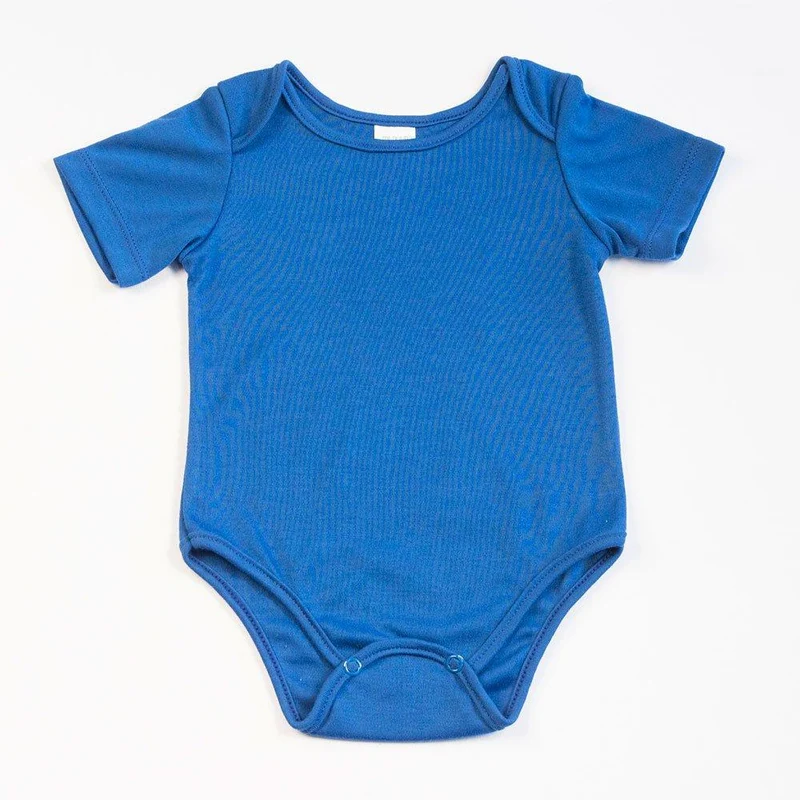 body bebe manga corta 12 18 azul turquesa gris jaspe