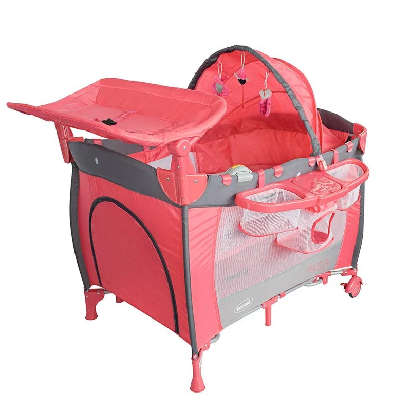 cuna corral traveller pink