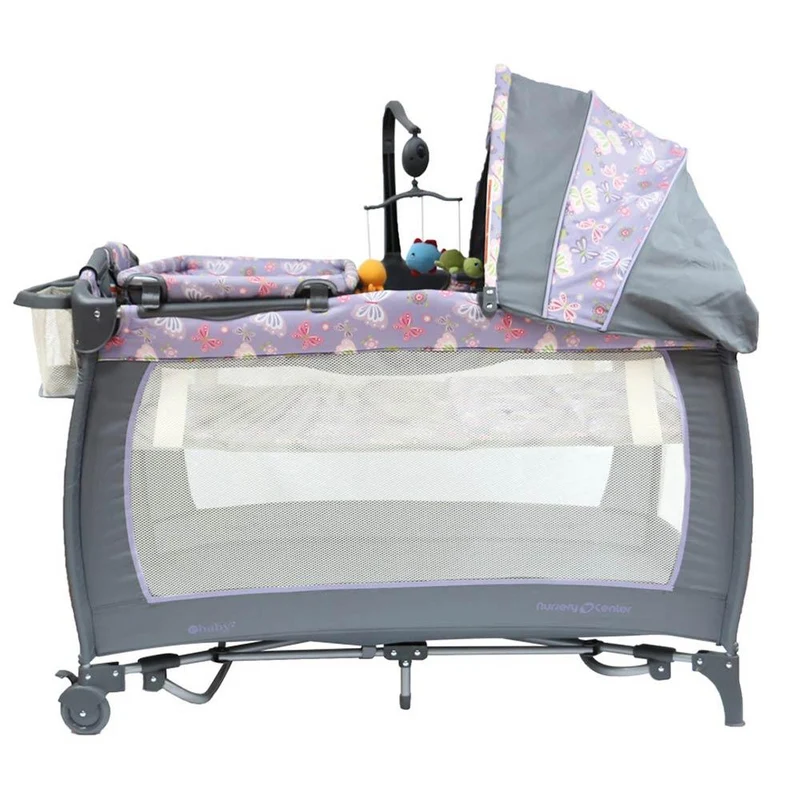 cuna corral mecedora 714 morado