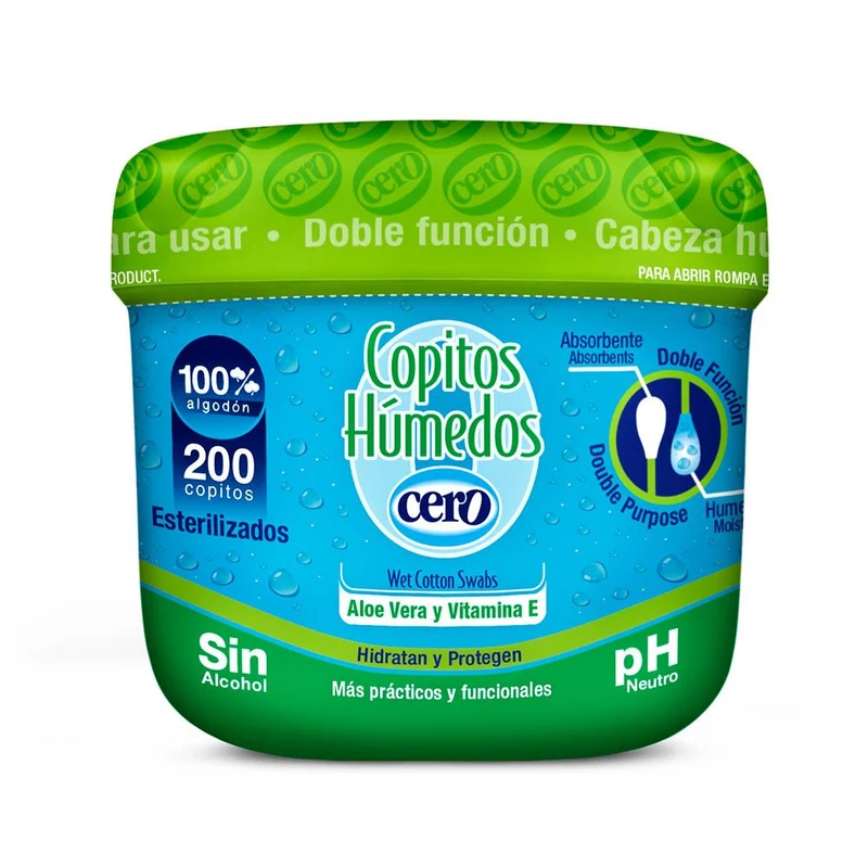 copitos humedos aloe vera cero 200u