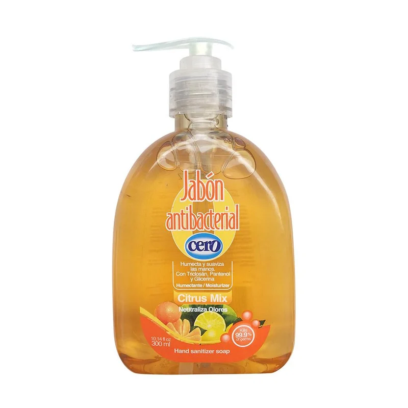 jabon antibacterial citrus mix cero 300ml