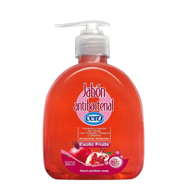 jabon antibacterial exotic fruit cero 300ml