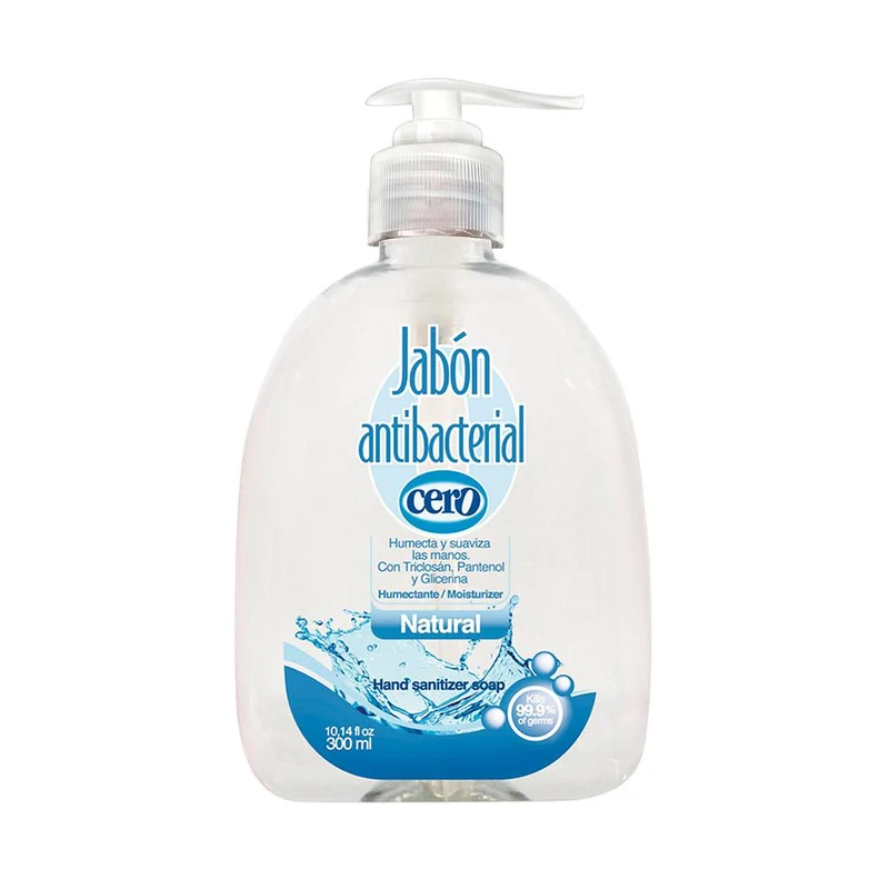 jabon antibacterial natural cero 300ml