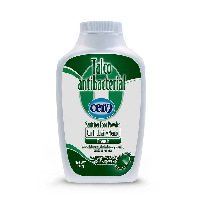 talco antibacterial fresh cero 60g