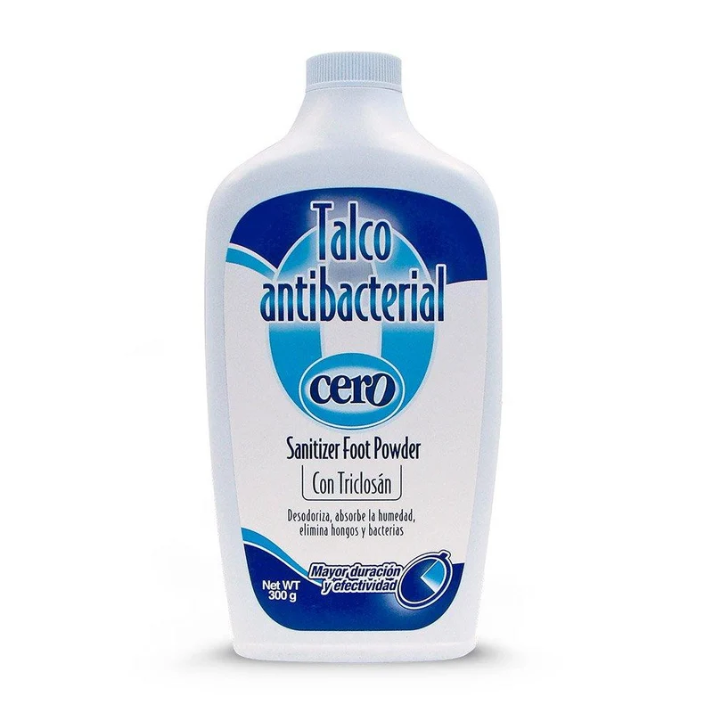 talco antibacterial cero 300g