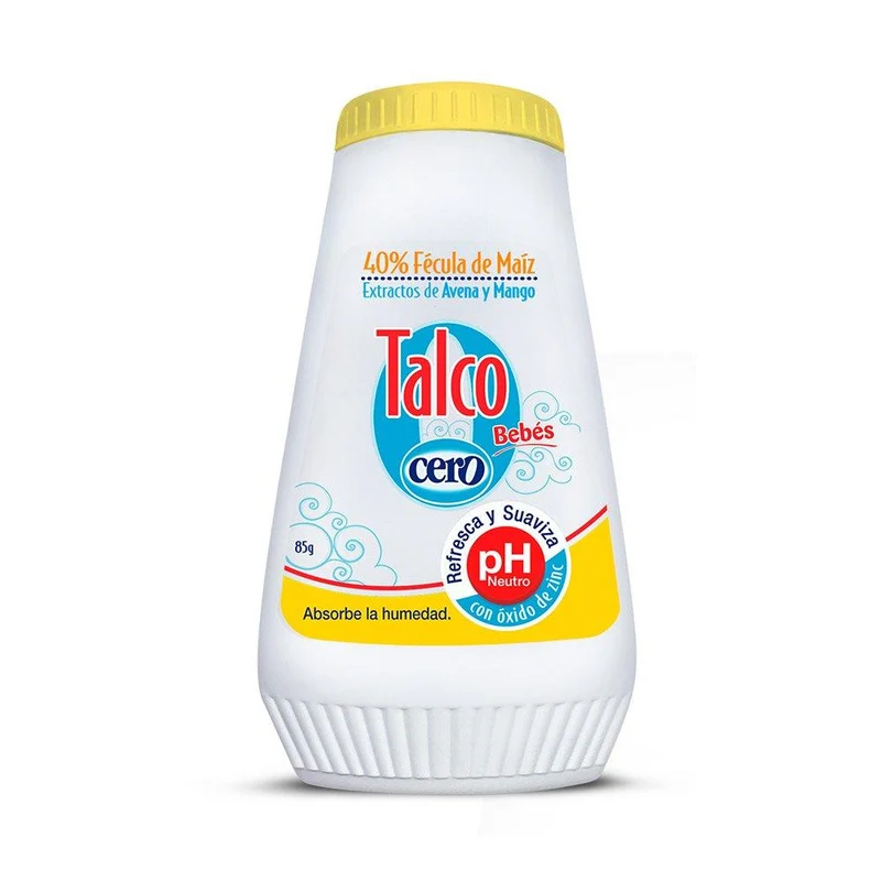 talco cero bebes 40% fecula de maiz x 85g