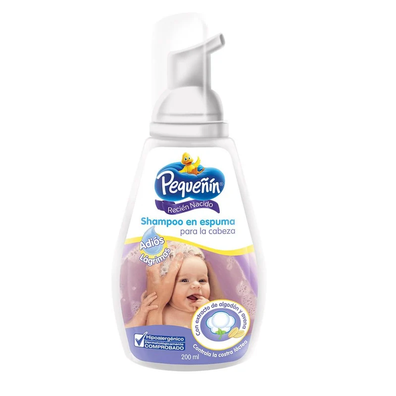 shampoo pequenin en espuma recien nacido