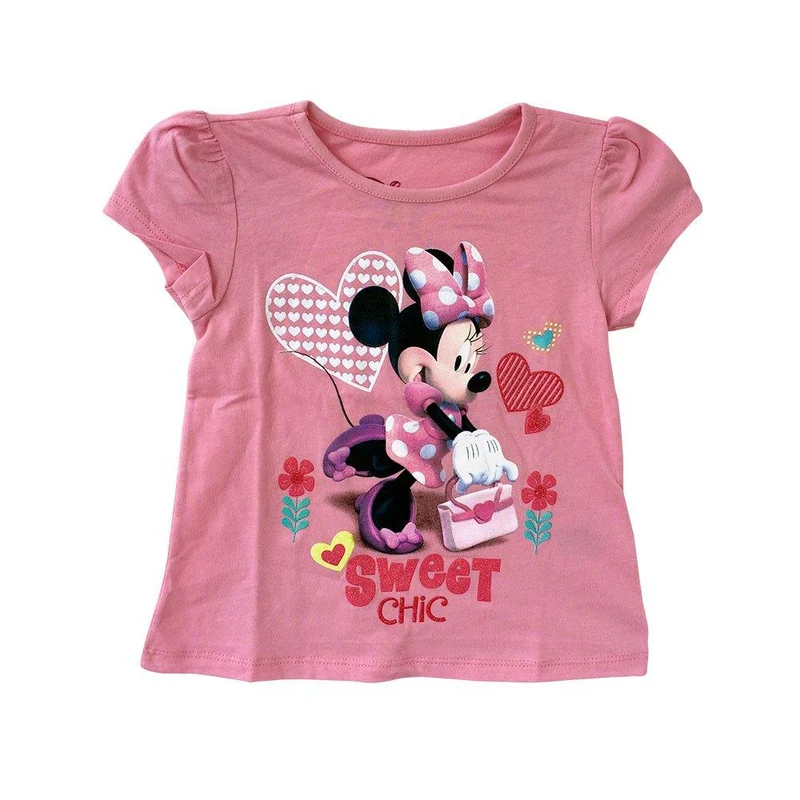 camiseta caminadora minnie rosado