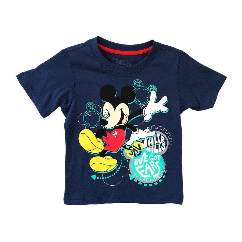 camiseta caminador mickey azul 3t