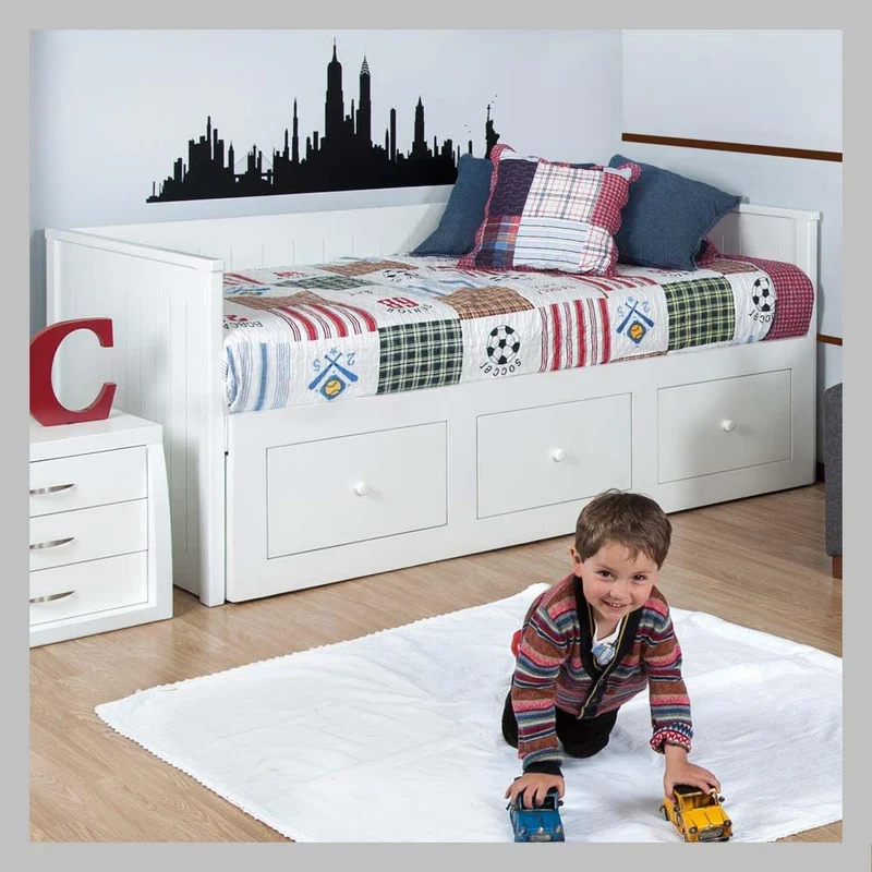 cama nordica con cajones