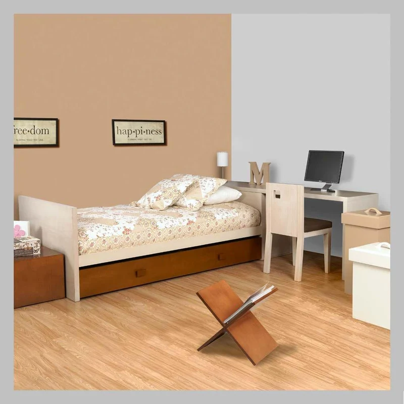 cama moderna con escritorio