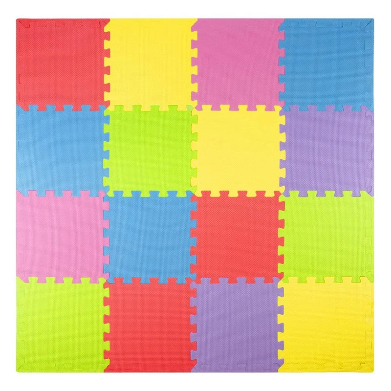 tapete de foami colores varios 16 piezas