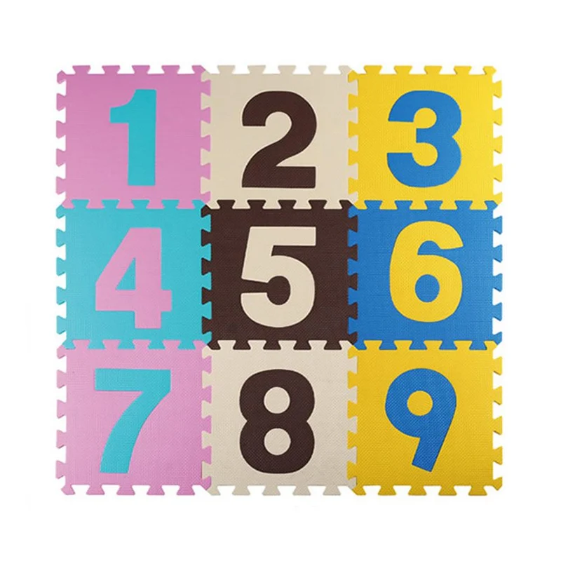 tapete de foami numeros mod 2 9 piezas