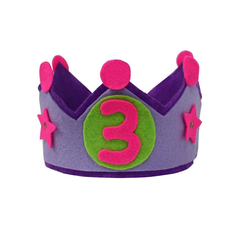 corona de cumpleanos 3 anos princesa