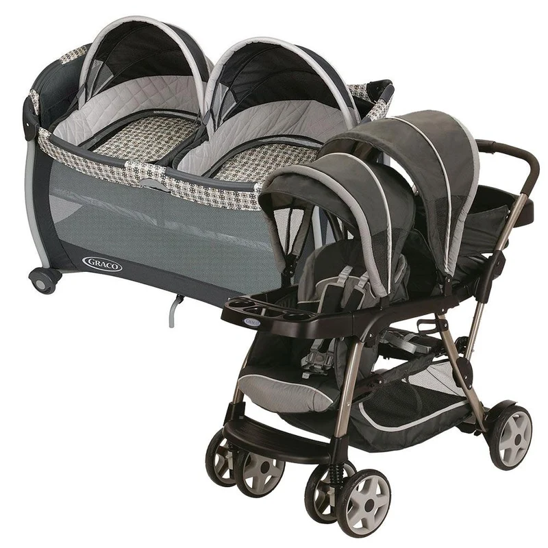 cuna corral twins bass vance coche ready 2 grow glacier graco