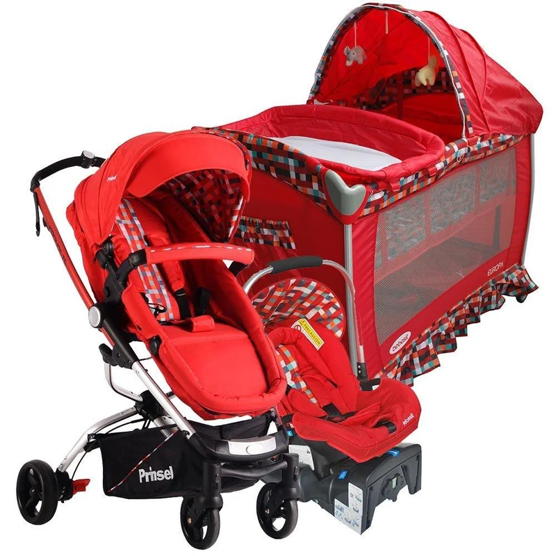 travel system eclipse cuna corral europa rojo bebesit