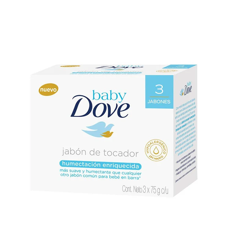 dove baby jabon de tocador humectacion enriquecida x 3
