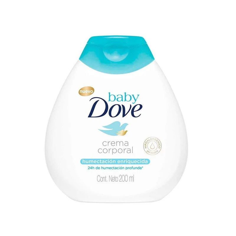 dove baby crema corporal humectacion enriquecida 200ml