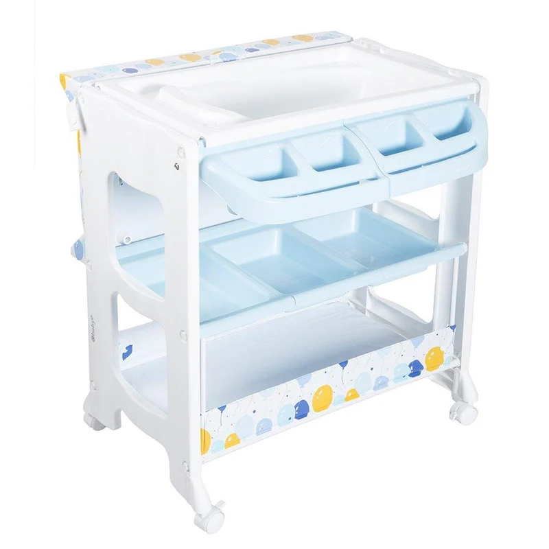 banera cambiador globos azul ebaby