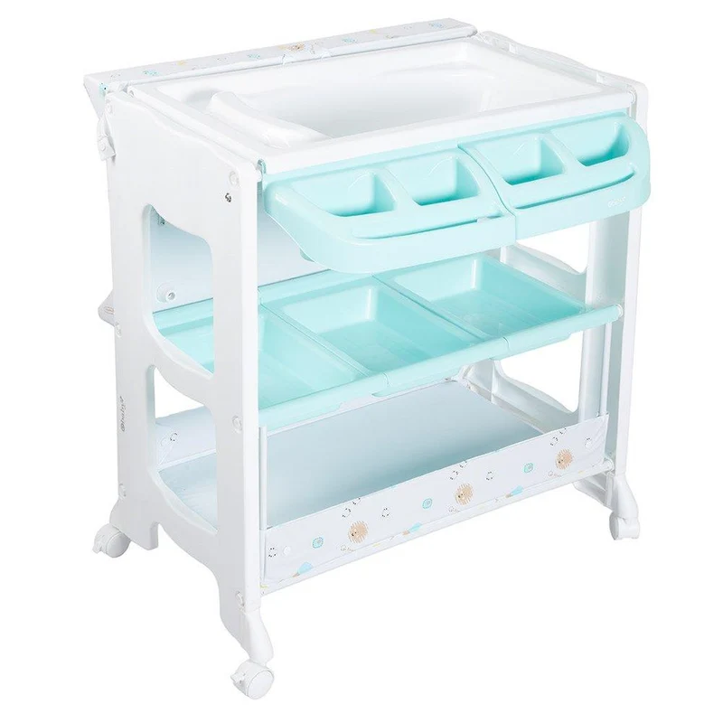 banera cambiador animalitos azul ebaby