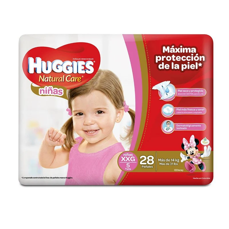 etapa 5 28 panales huggies natural care ninas