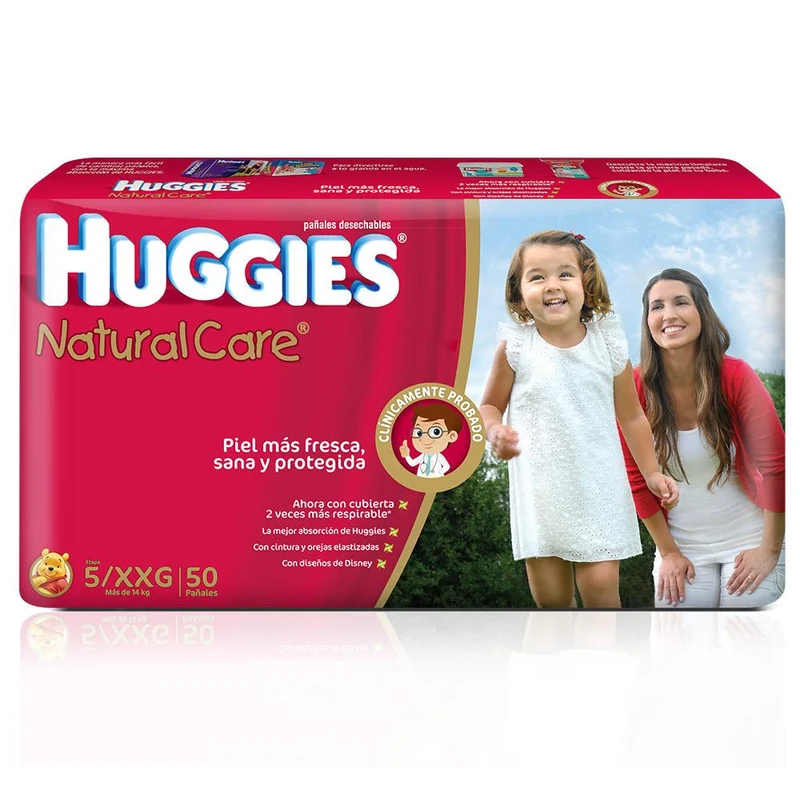 etapa 5 50 panales huggies natural care unisex