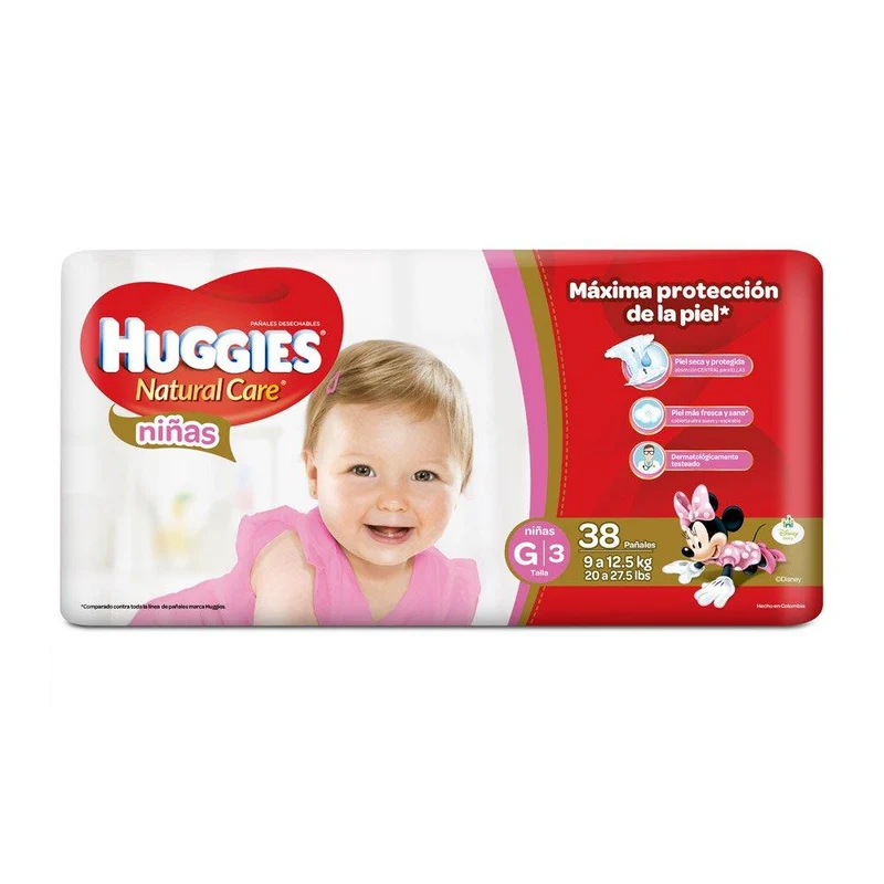 etapa 3 38 panales huggies natural care ninas