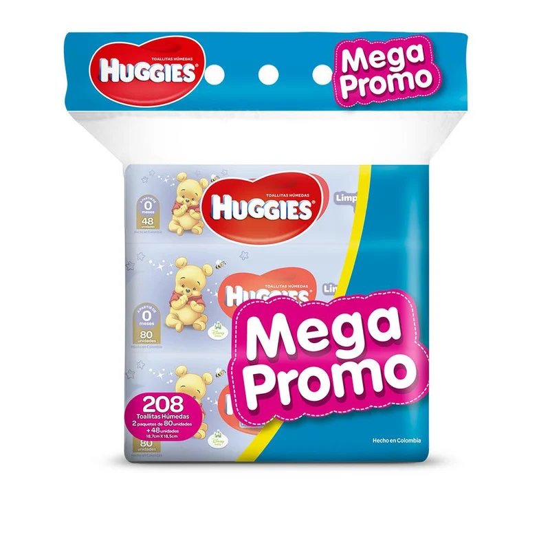 toallitas humedas 208 huggies recien nacido unisex