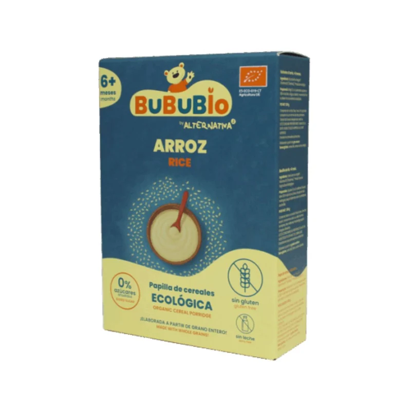Papilla de Arroz Sin Gluten BIO BUBUBIO 200g