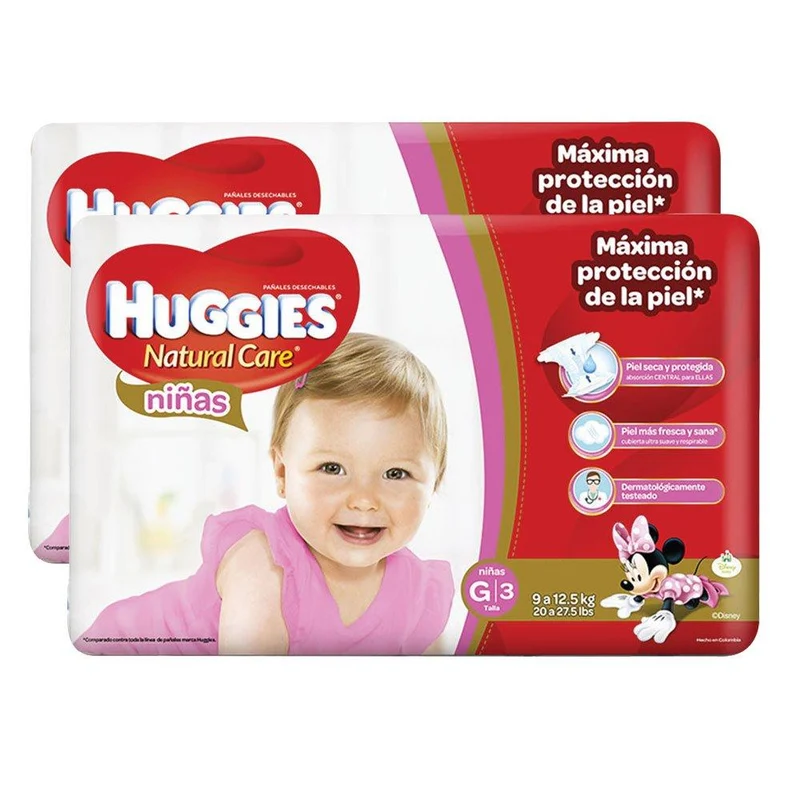 etapa 3 76 panales huggies natural care ninas