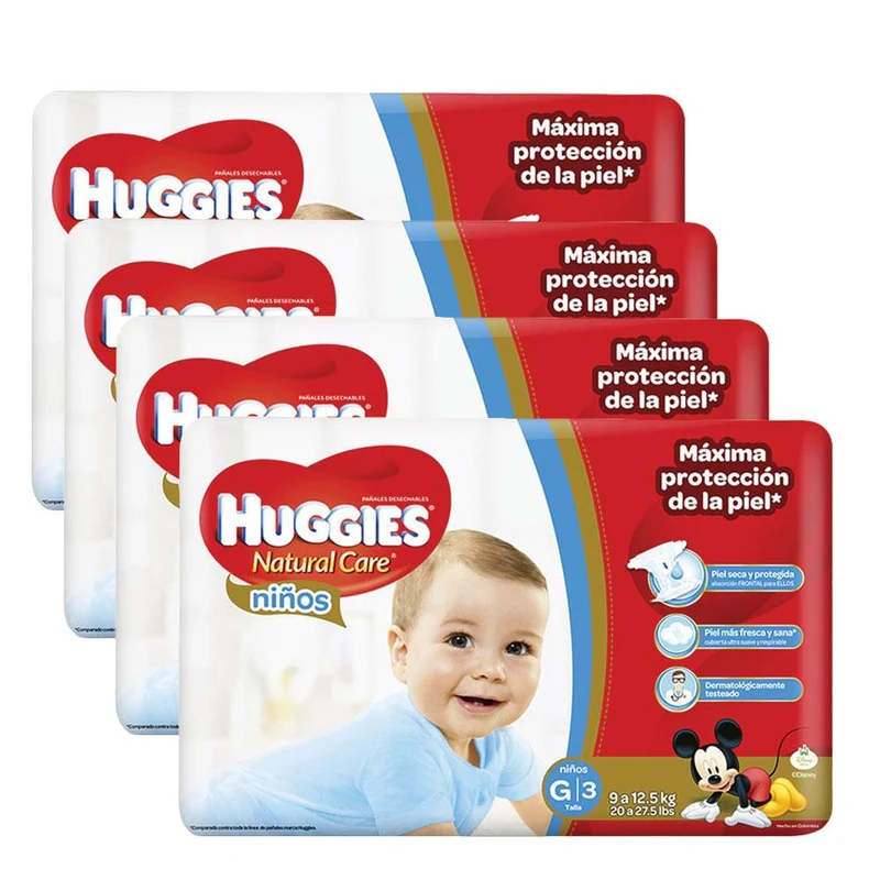 etapa 3 152 panales huggies natural care ninos
