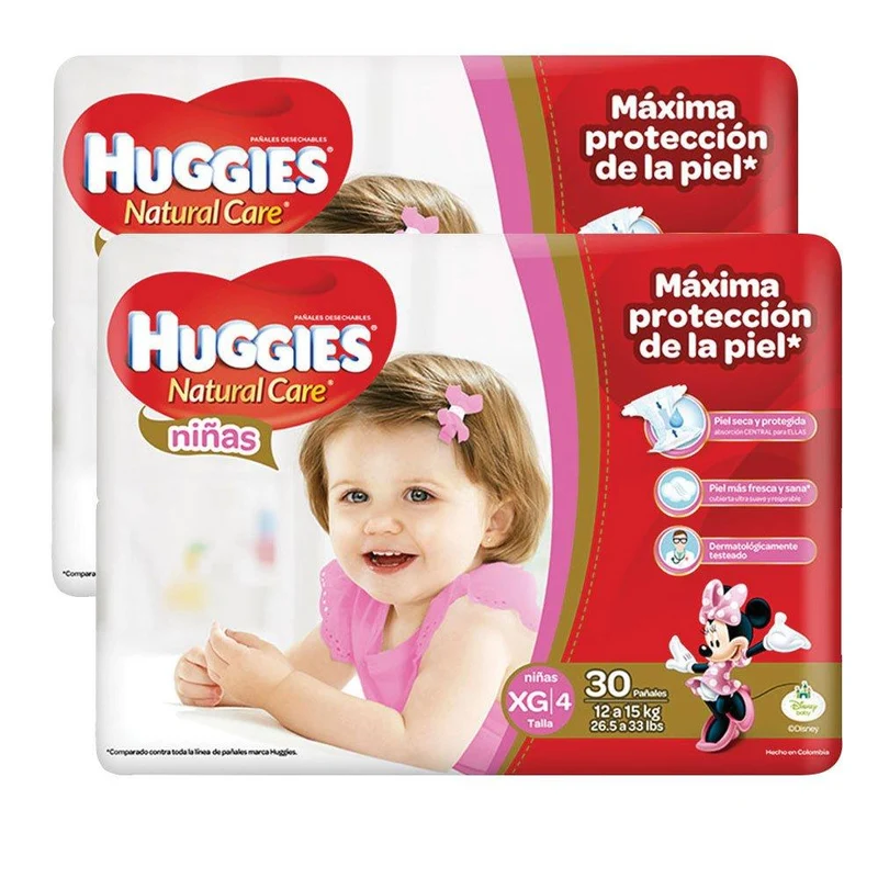 etapa 4 60 panales huggies natural care ninas