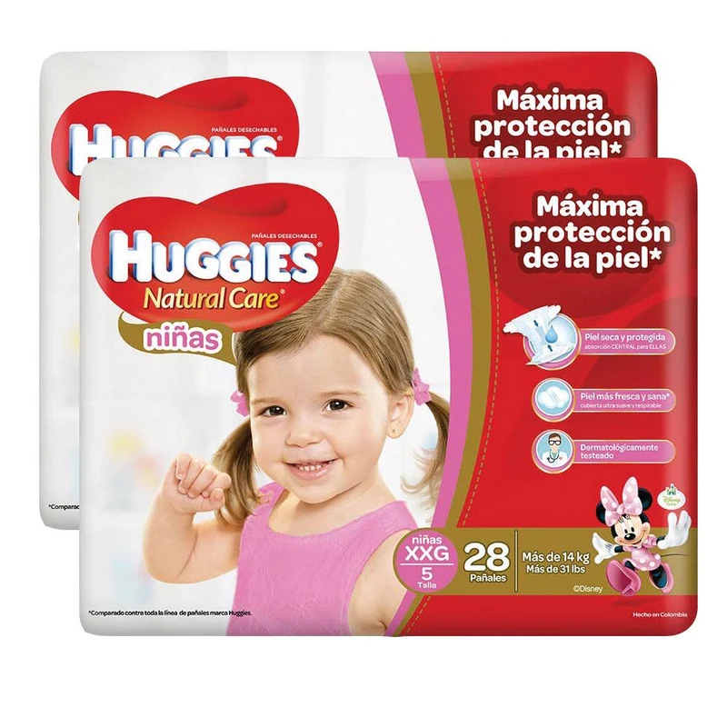 etapa 5 56 panales huggies natural care ninas