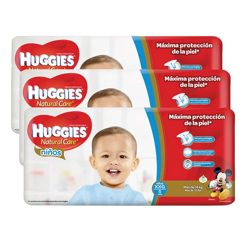 etapa 5 84 panales huggies natural care ninos