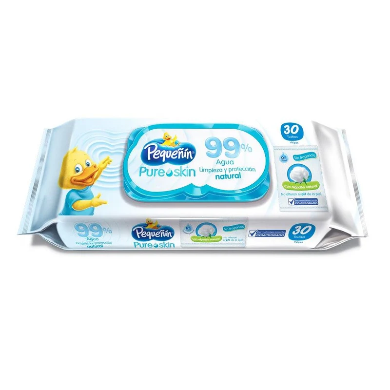 toallitas humedas pure skin x30u pequenin
